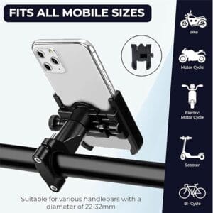 C1 Bike Mobile Holder – স্মার্ট, সুরক্ষিত ও 360° ঘোরানো যায় এমন মোবাইল স্ট্যান্ড
