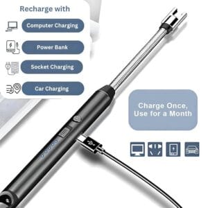 Electric Gas Lighter রিচার্জেবল গ্যাস লাইটার — নিরাপদ, শক্তিশালী ও আধুনিক ডিজাইন